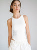 Halter Neck Ribbed Cropped Tank