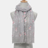 Fringe Snowman Polyester Scarf