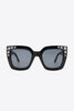 Inlaid Rhinestone Polycarbonate Sunglasses