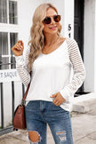 V-Neck Long Raglan Sleeve T-Shirt