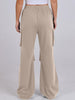 Elastic Waist Wide Leg Pants with Pockets