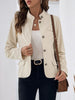 Perfee Button Up Mock Neck Jacket