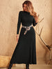 Turtleneck Long Sleeve Maxi Dress