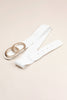 Zinc Alloy Buckle Elastic PU Belt