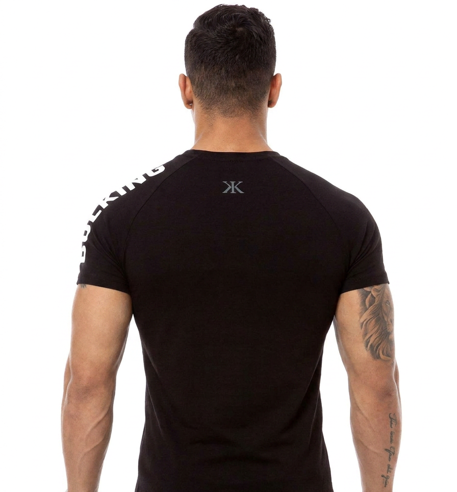 Men's Plus Size Letter Round Neck Short Sleeve T-Shirt