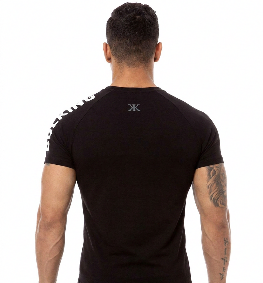 Men's Plus Size Letter Round Neck Short Sleeve T-Shirt