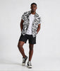 Men's Letter Print Shirt and Shots Set