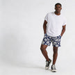 Men's Plus Size Floral Print Elastic Waist Casual Shorts